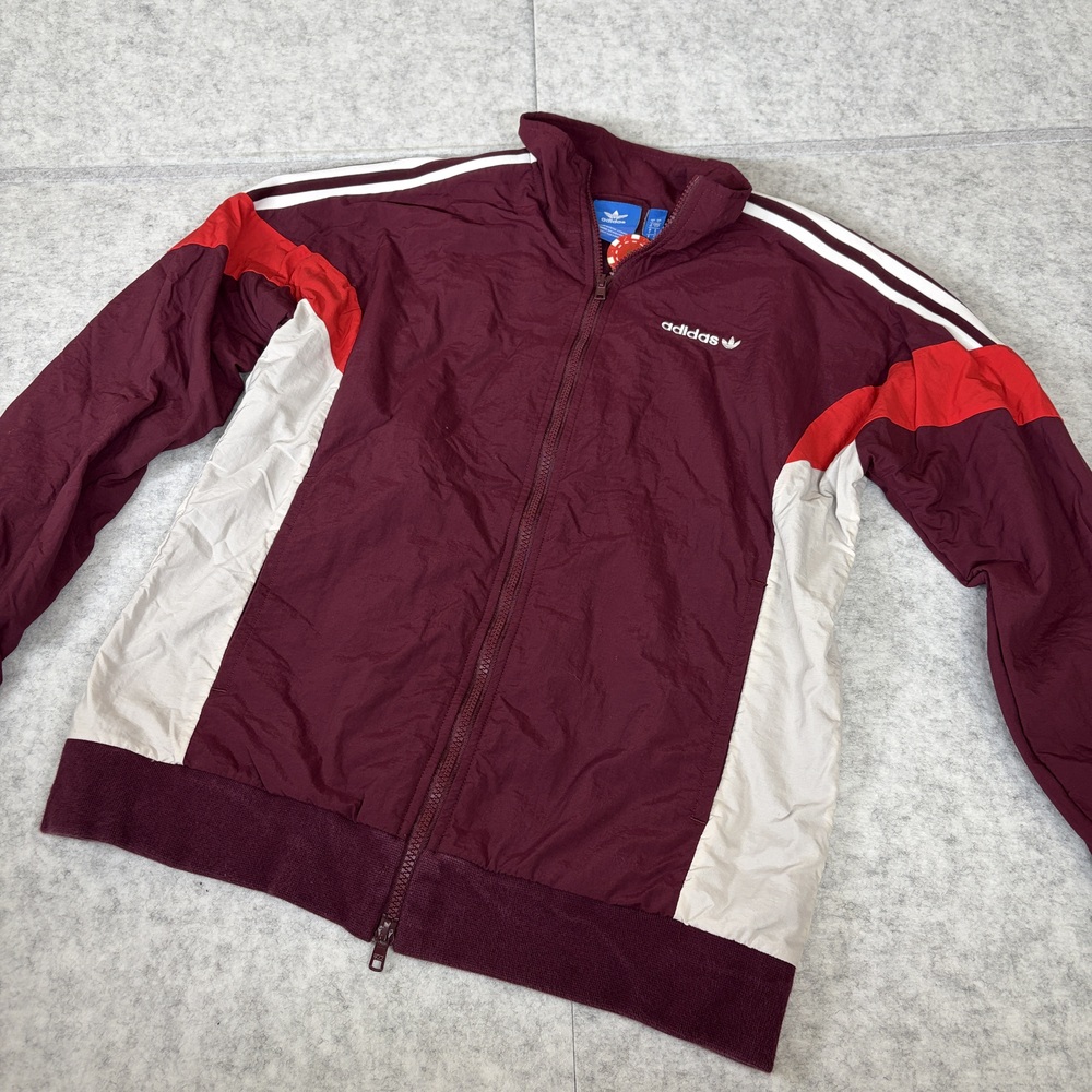 Adidas Originals trefoil track jacket full zip retro style size S